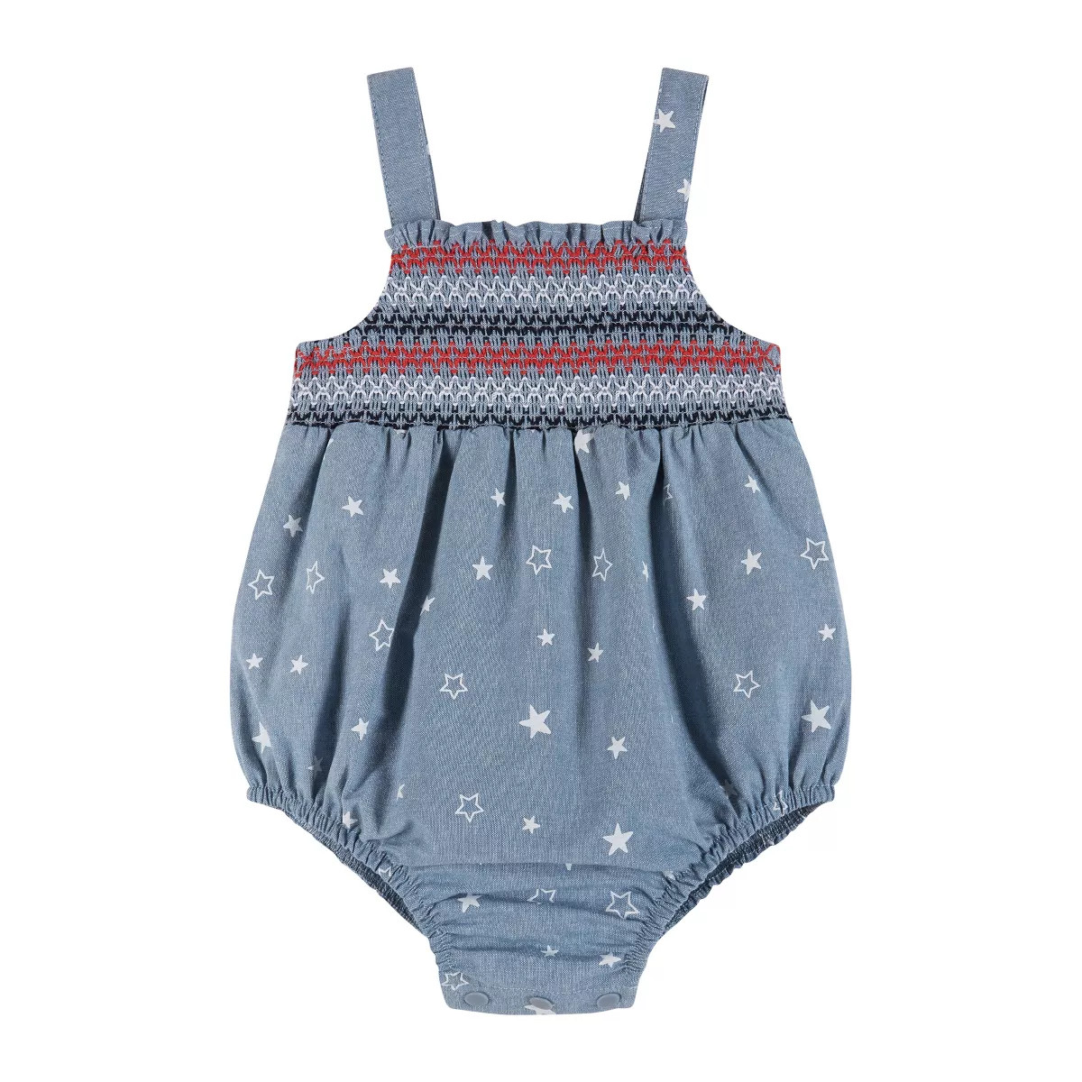 Andy & Evan  Infant Americana Chambray Bubble w/Ruffles | Target