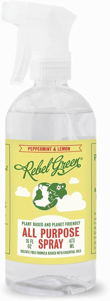 Rebel Green Natural All-Purpose Cleaning Spray - Essential Oil Multi-Surface Cleaner - Kid Safe, ... | Amazon (US)
