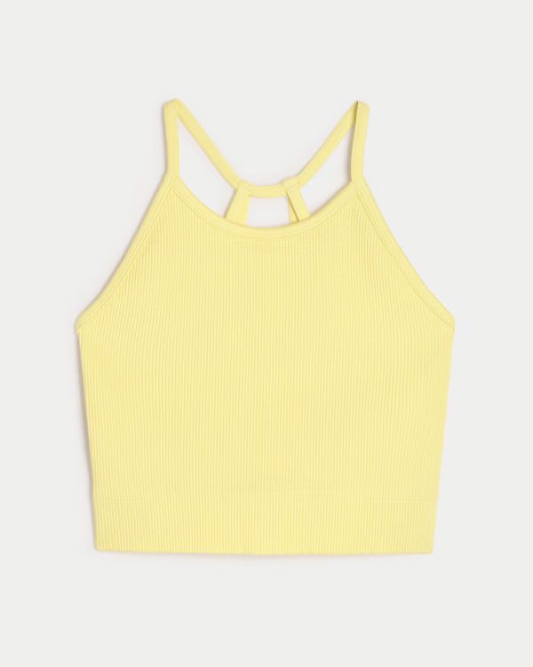 Women's Gilly Hicks Active Ribbed Seamless Fabric High-Neck Tank | Women's New Arrivals | Hollist... | Hollister (US)
