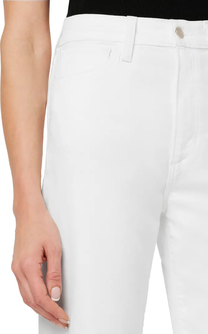 The Blake Raw Hem High Waist Crop Wide Leg Jeans | Nordstrom