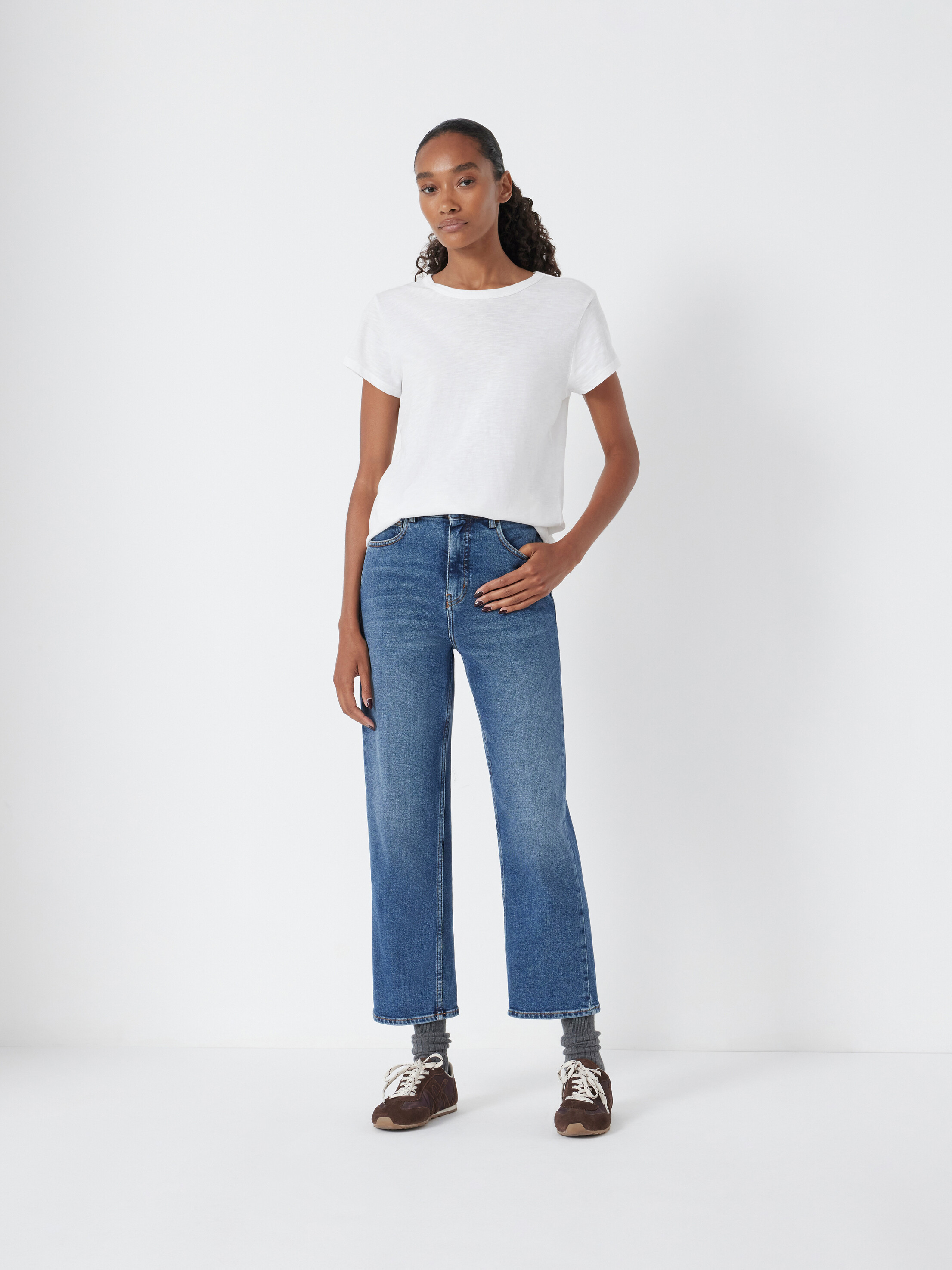 Nina Straight Crop Jeans | Hush UK
