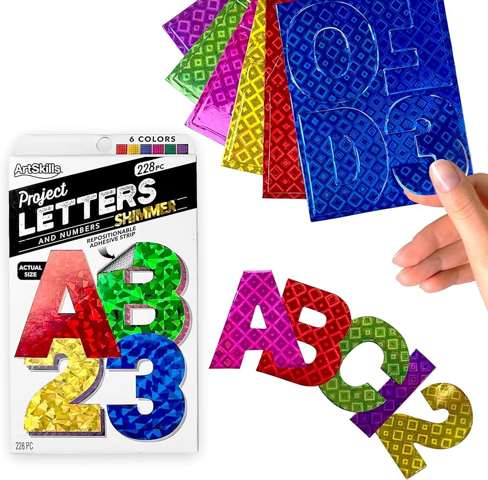 ArtSkills Poster Letters 2.5” Paper Letters for Poster Board Projects, Classroom Bulletin Board... | Amazon (US)