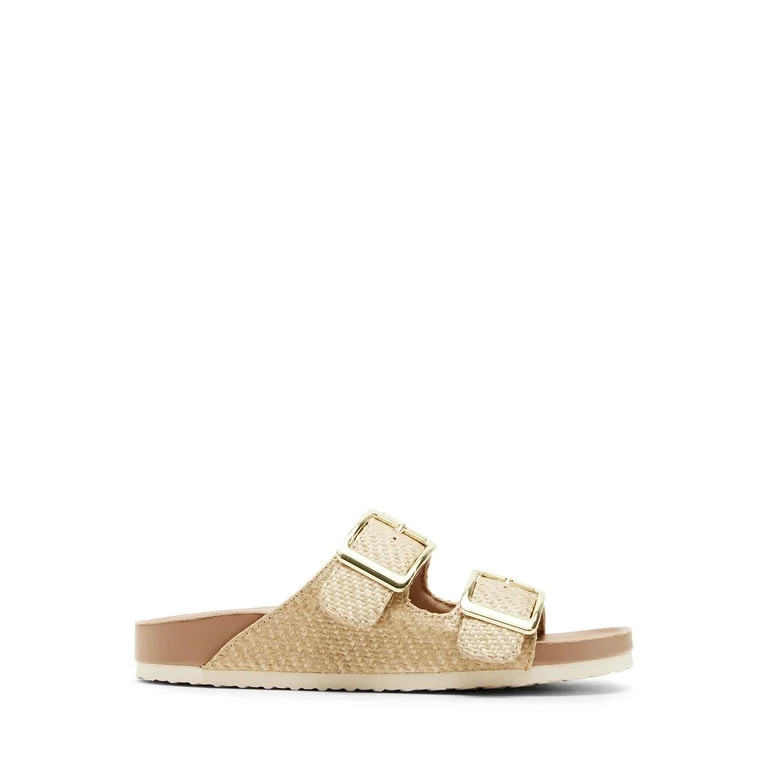 Madden Girl Women's Bodie Two Strap Flat Footbed Sandal | Walmart (US)