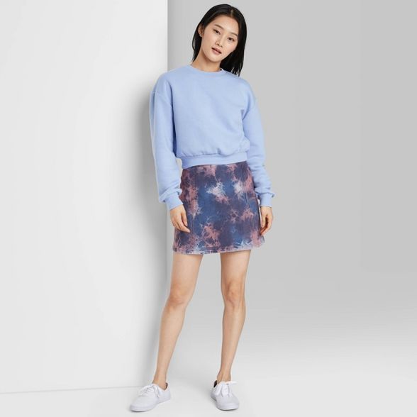 Women's Seamed Denim Mini Skirt - Wild Fable™ | Target