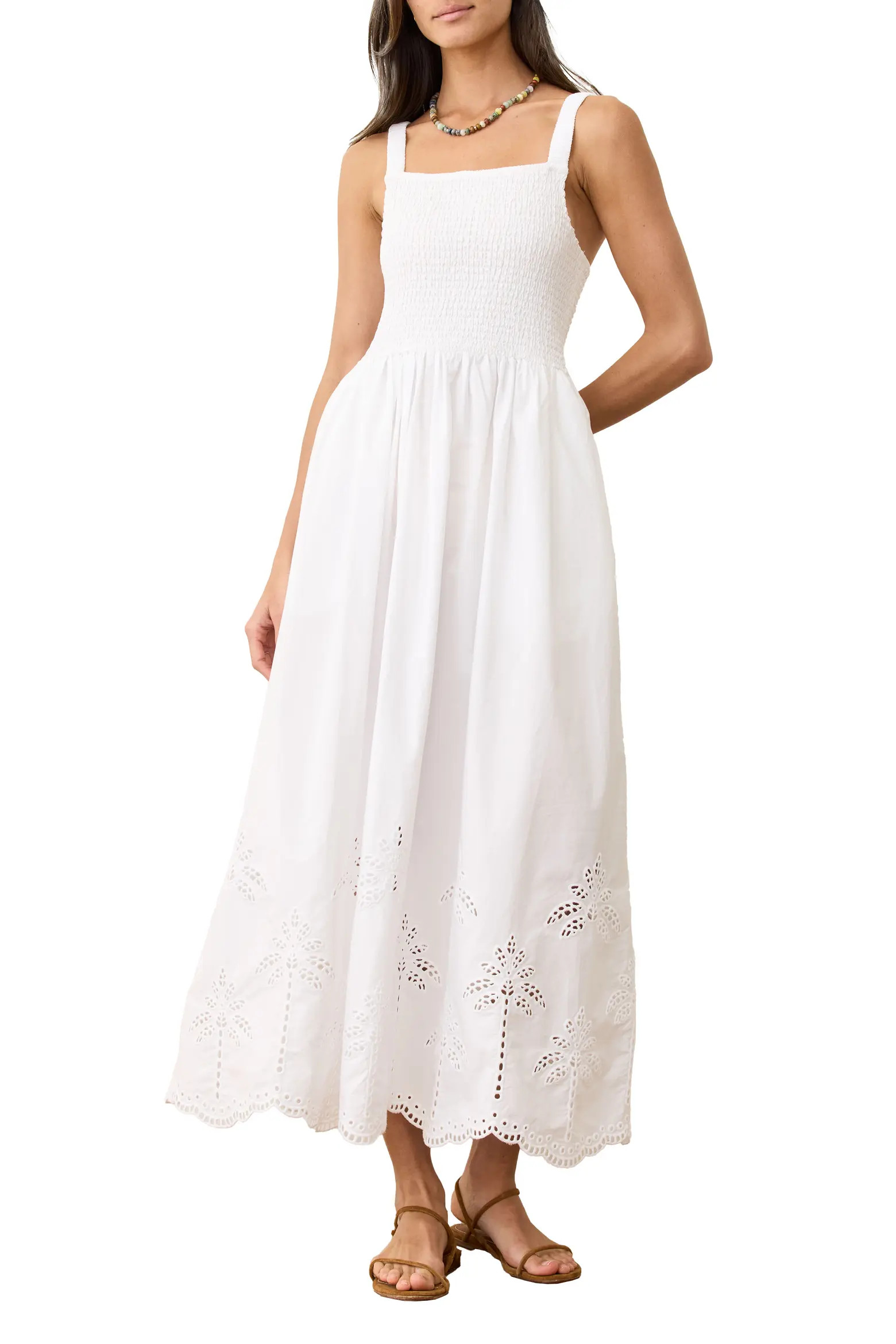 Selene Fit & Flare Eyelet Embroidered Sundress (Women) | Nordstromrack | Nordstrom Rack