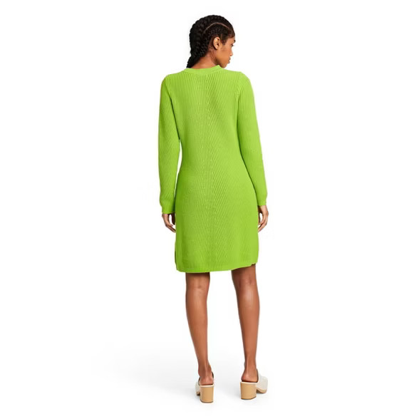 Women's Long Sleeve Sweater Dress - Victor Glemaud x Target Green | Target