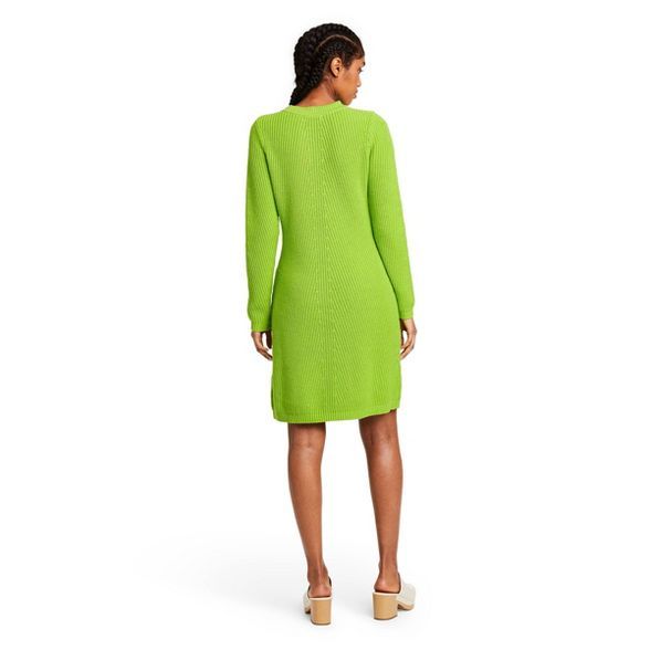 Women's Long Sleeve Sweater Dress - Victor Glemaud x Target Green | Target