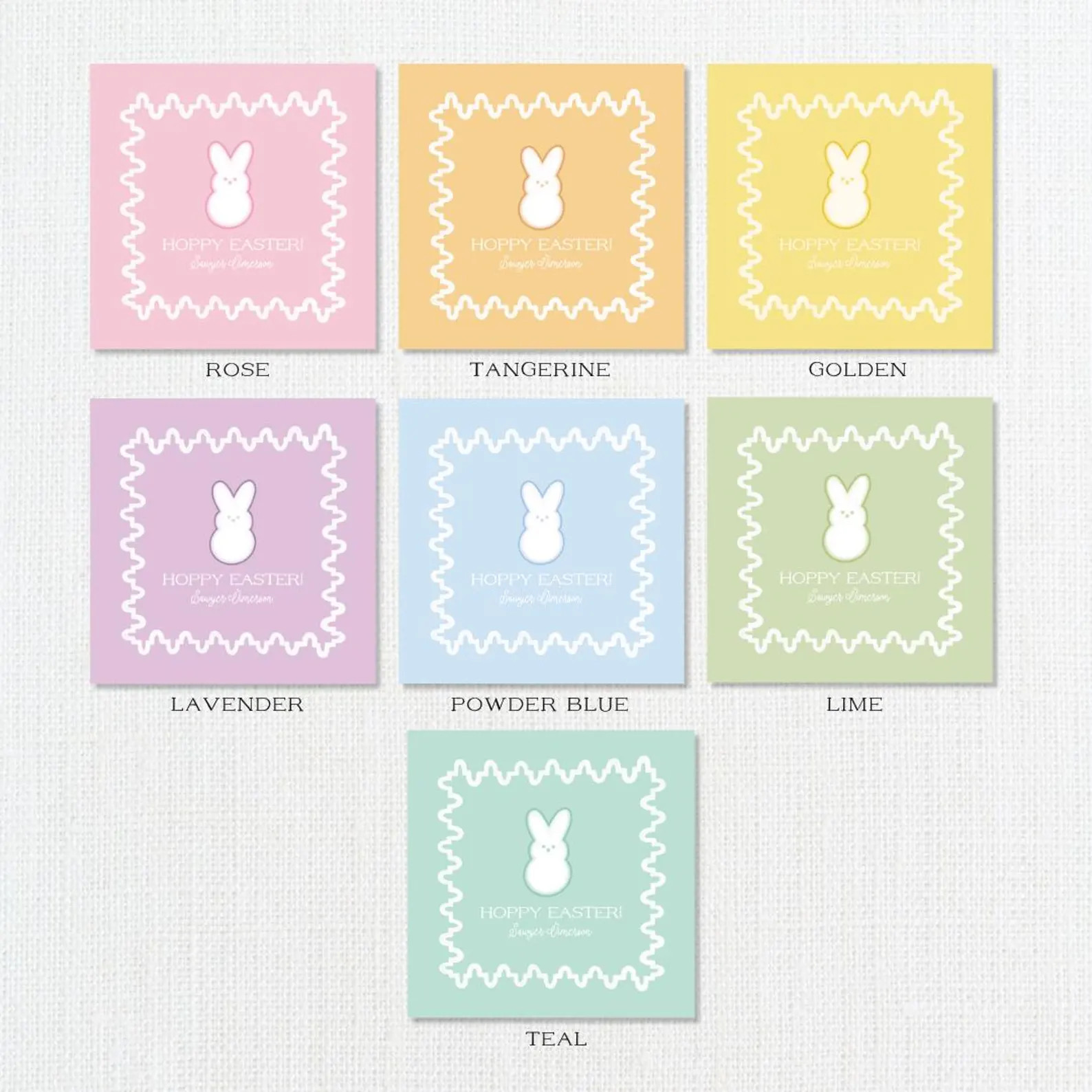 Hoppy Easter Enclosure Card, Personalized Gift Tag, Easter Gifts, Gift Tag - Etsy | Etsy (US)