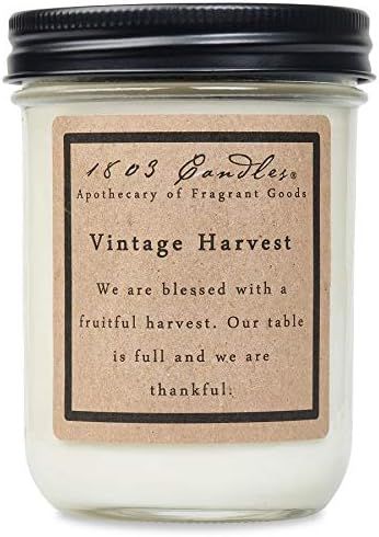 1803 Candles - 14 oz. Jar Soy Candles - (Vintage Harvest) | Amazon (US)