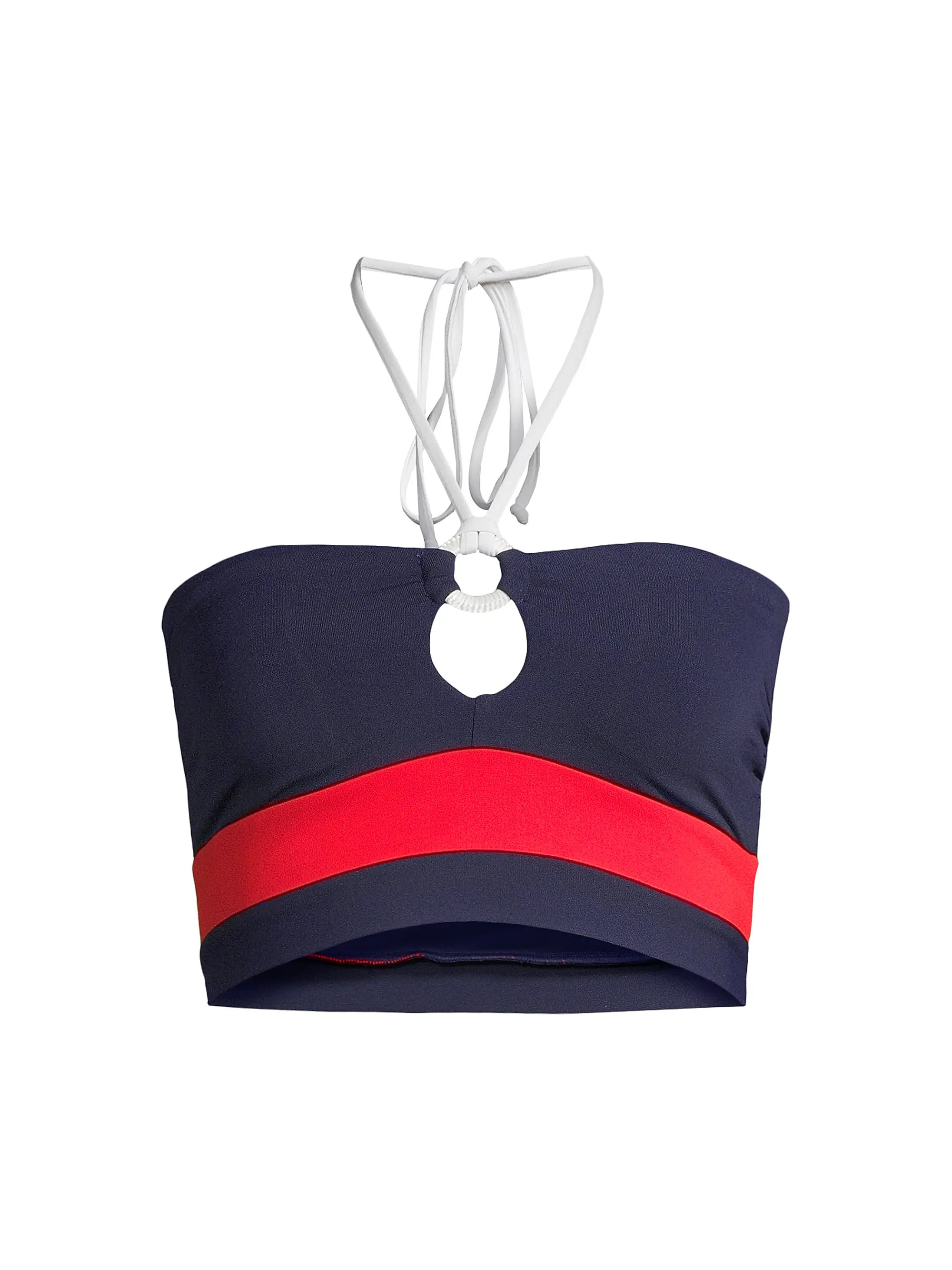 Babe Striped Bandeau Bikini Top | Saks Fifth Avenue