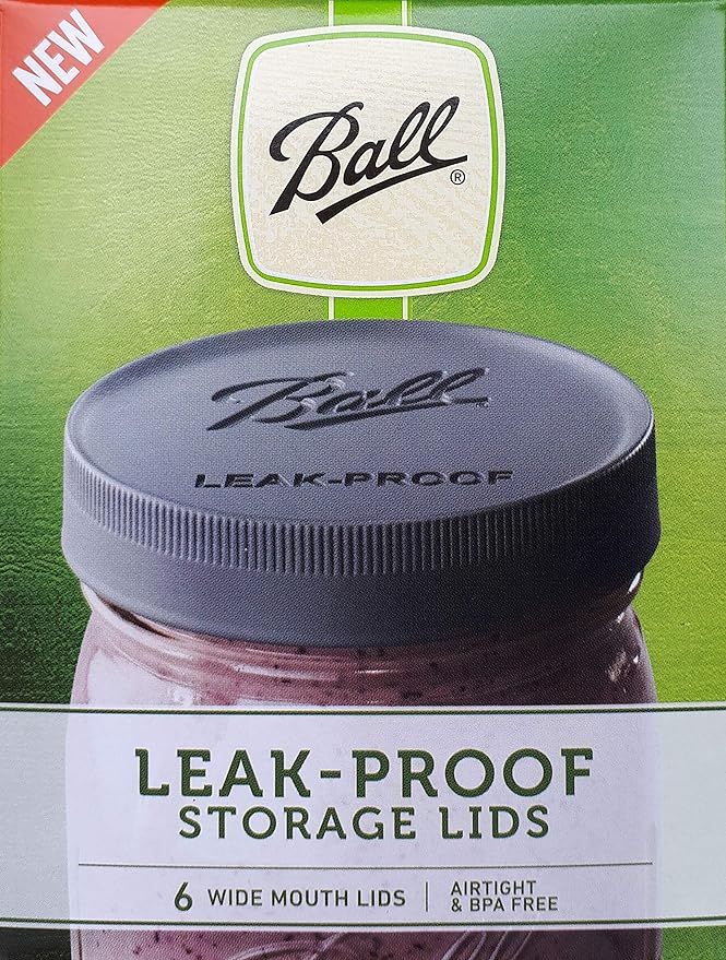 Ball Mason Jar Lids - Regular Mouth (Mason Jar Caps) - Leak Proof (Wide) | Amazon (US)