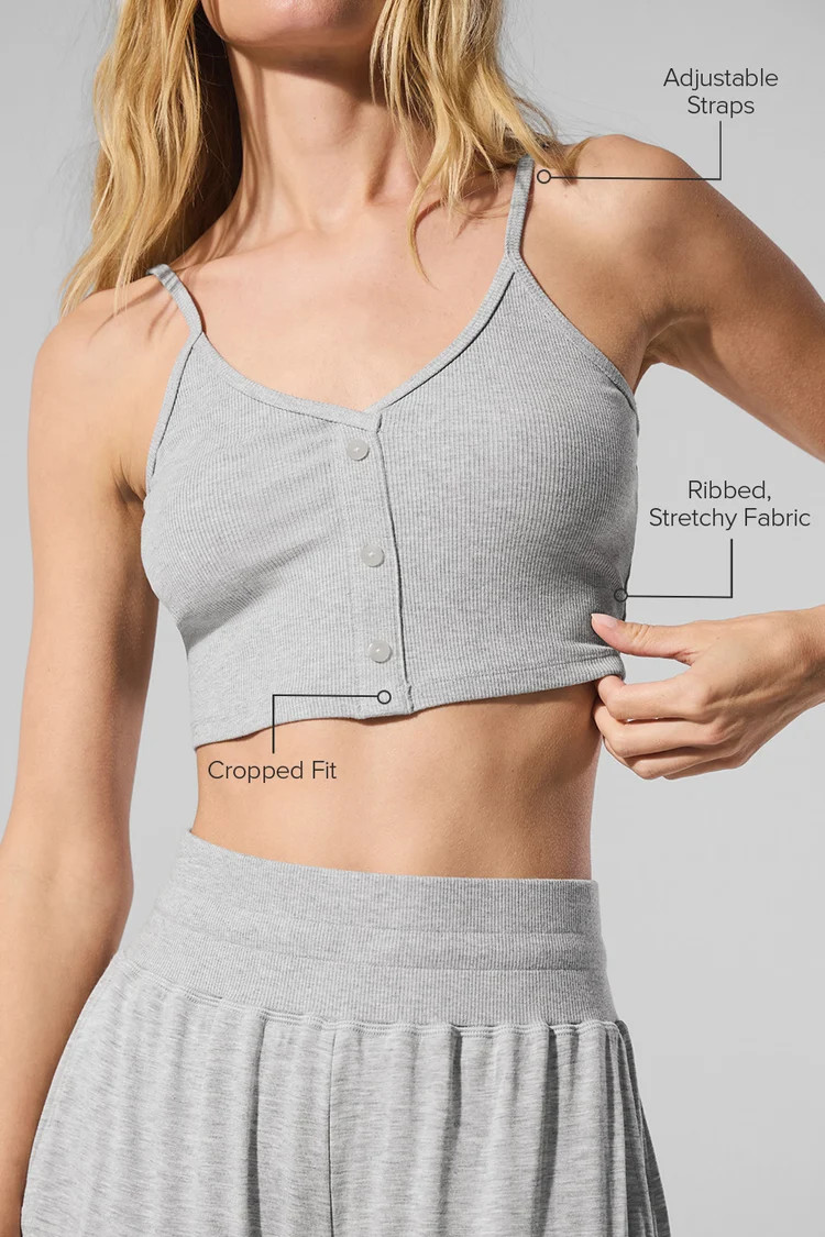Ribbed Delicate Lounge Tank | Alo Yoga