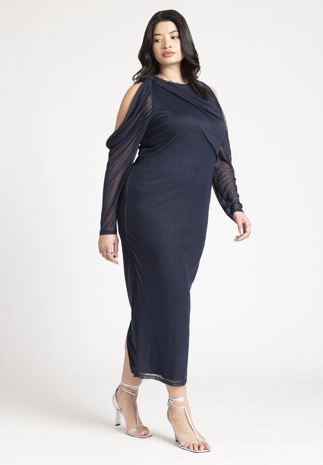 Cold Shoulder Maxi Dress | Eloquii