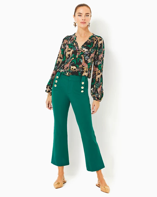 27" Parrish Crop Flare Pant | Lilly Pulitzer | Lilly Pulitzer