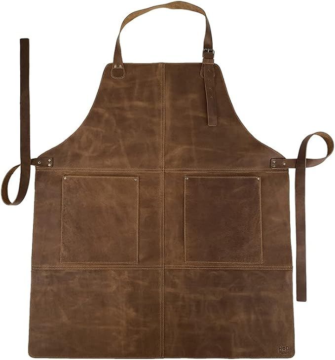 Hide & Drink, Durable Leather Apron, Utility Tool Pockets Adjustable, Butcher Carpenter Blacksmit... | Amazon (US)