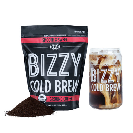 Bizzy Organic Cold Brew Coffee | Smooth & Sweet Blend | Coarse Ground Coffee | 2 lb | Walmart (US)