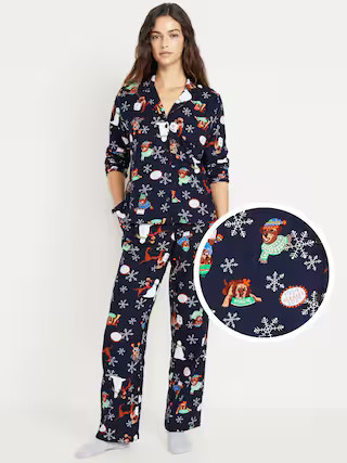 Flannel Pajama Set for Women | Old Navy (US)
