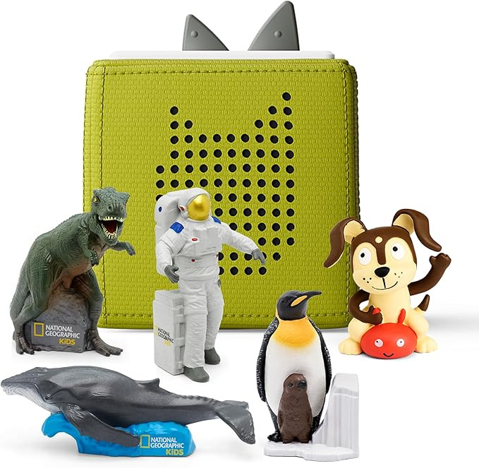 Toniebox Audio Player Starter Set with National Geographic Astronaut, Dinosaur, Whale, Penguin, a... | Amazon (US)