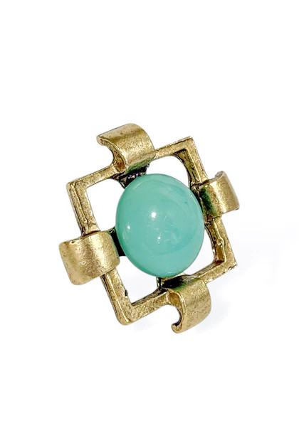 Yochi Peacemaker Mint Ring | The Willow Tree