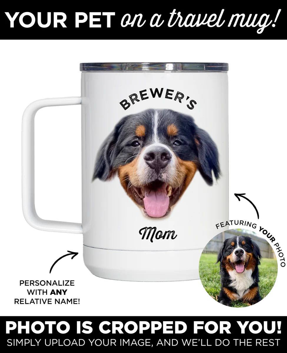 Personalized Pet Travel Mug | Type League Press