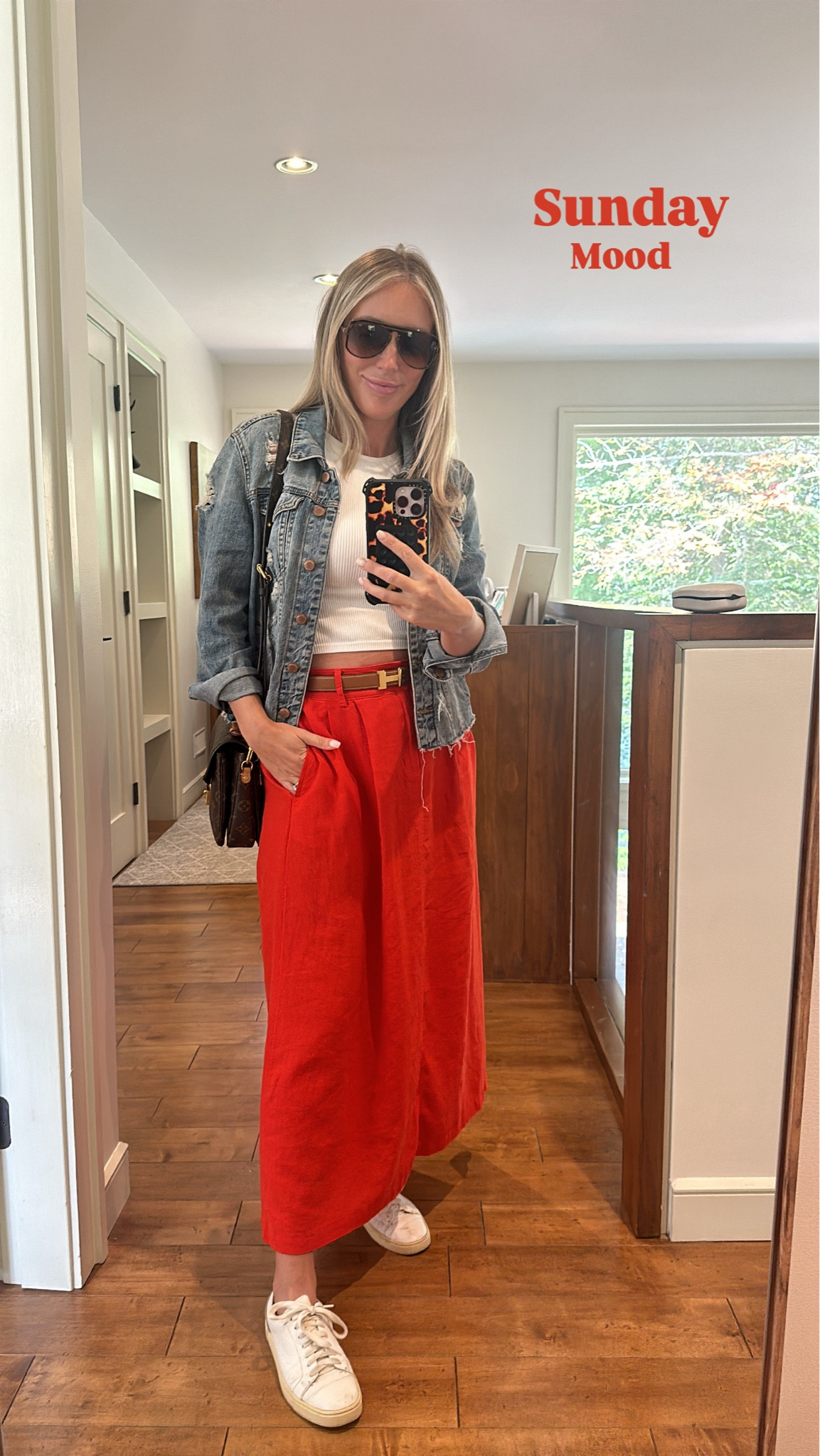 I cut the hem on this jacket myself to make it raw. 