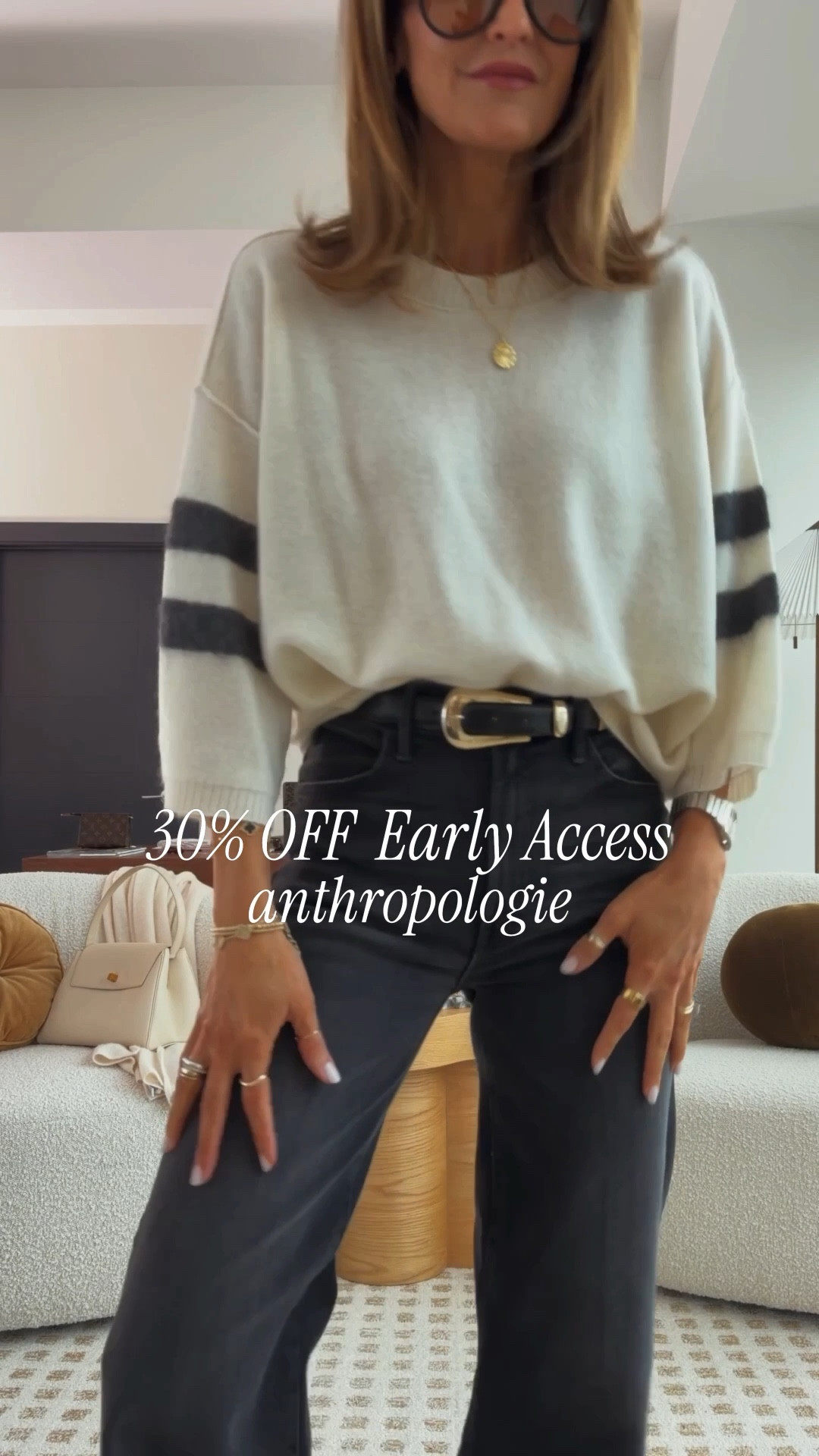 Four sweater and jeans outfits I wear on repeat! Early access to Anthro cyber sale with code KARINA30 🙌🏽✨🎉 +  if you spend $200, you’ll also get $50 back on 12/11, to use for holiday gifting through 12/25 

Which one is your favorite??


#LTKCyberWeek #LTKSaleAlert #LTKootd