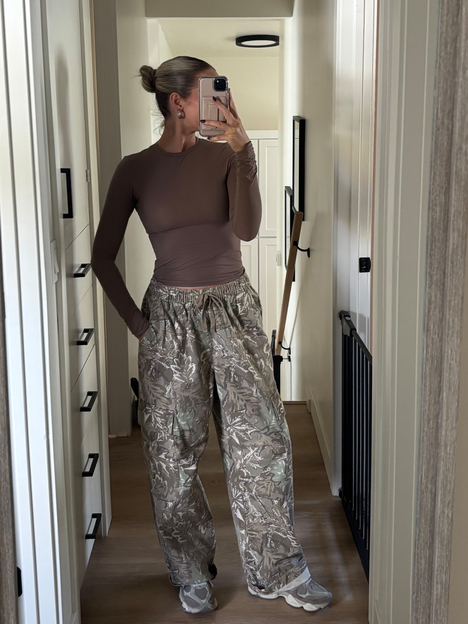 Grungy chic? lol these pants are incredible! would be SO cute with a pregnant bump! Wearing a men’s small. 
Top - small 
Shoes - TTS 

#LTKSeasonal #LTKStyleTip #LTKSaleAlert