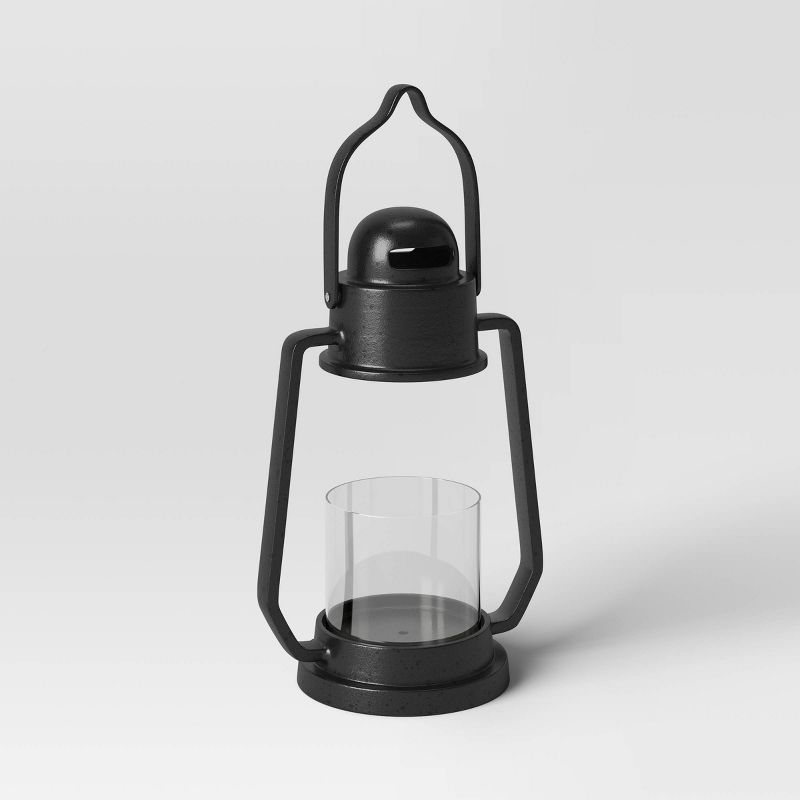 Aluminum Outdoor Lantern Candle Holder Black - Smith & Hawken™ | Target