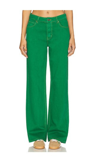 LIONESS Top Model Jeans in Green. - size XL | Revolve Clothing (Global)