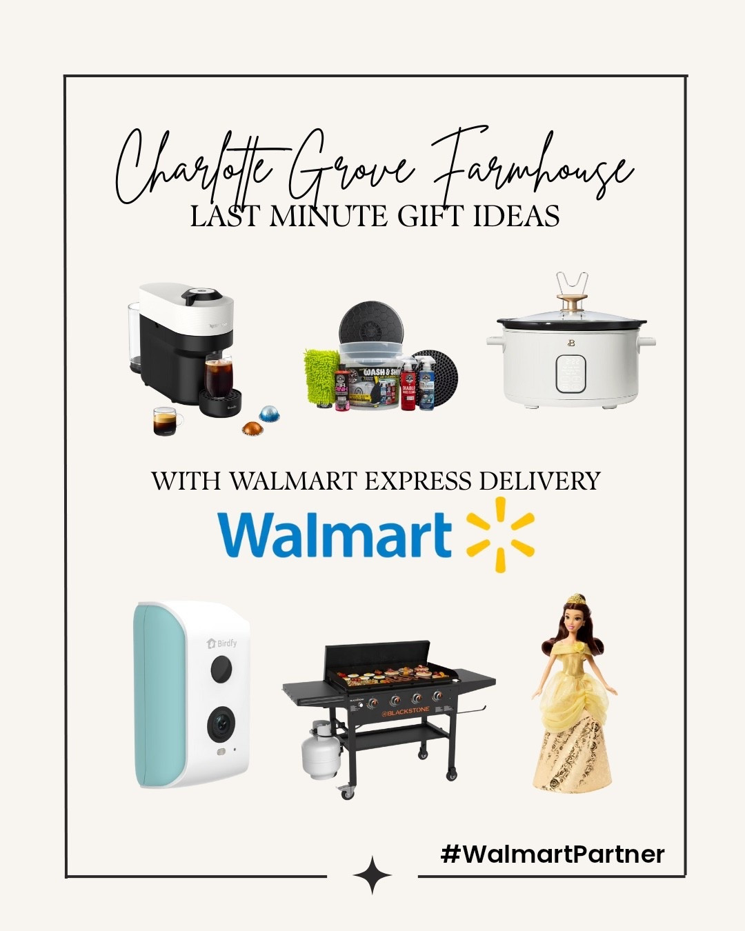 No need to panic shop with @walmart express delivery! 🌟😏👏🏻 Coming in clutch for last minute gifts, decorations and anything else you may have forgotten this holiday season! *Subject to availability. Fees & restrictions apply. 
#walmartpartner #walmart

#LTKHoliday #LTKGiftGuide