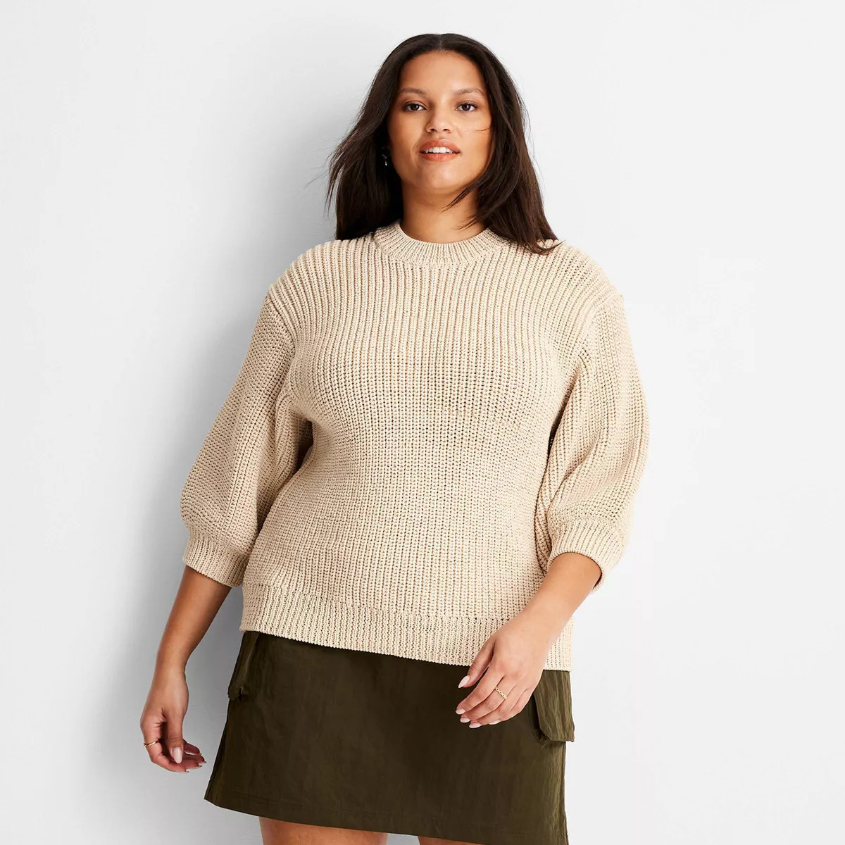 Women's Short Sleeve Crewneck Sweater - Future Collective | Target