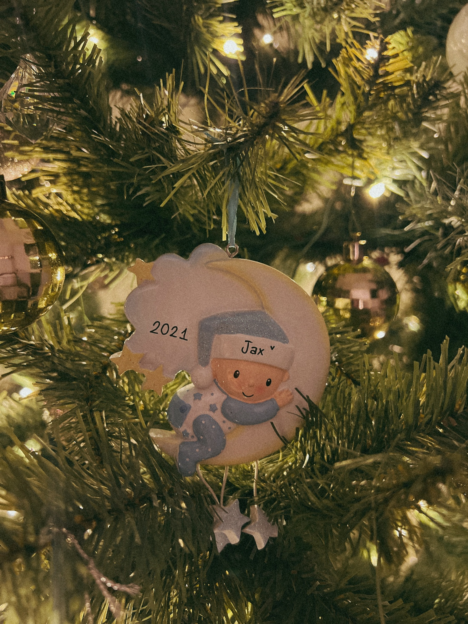 Personalized baby’s first Christmas ornament. #EtsyGifts #BabyGiftIdeas #NewbornGift #FirstChristmas #CustomOrnaments 

#LTKSeasonal #LTKfamily #LTKbaby