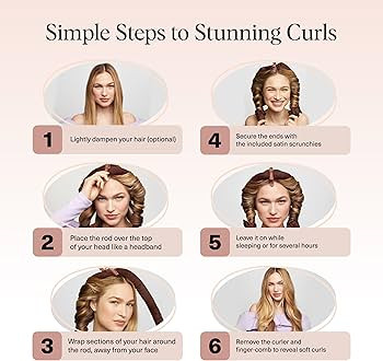 Kitsch XL Satin Heatless Hair Curler Set - Heatless Curls for an Overnight Blowout, Comfortable H... | Amazon (US)