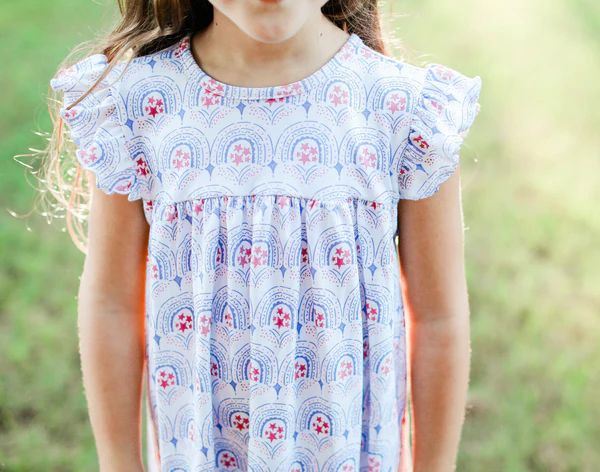 Star-Spangled Knit Dress | Grace and James Kids