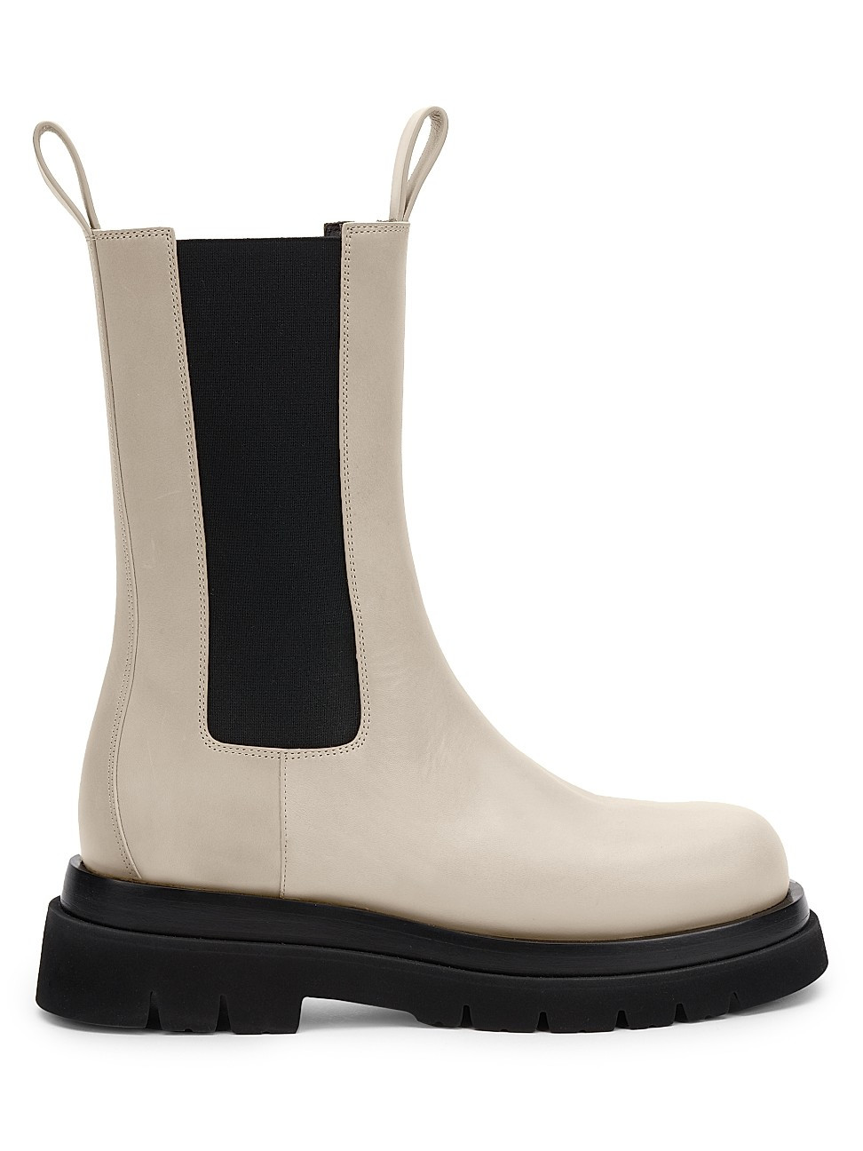 Bottega Veneta Women's Lug Leather Chelsea Boots - Sea Salt - Size 10.5 | Saks Fifth Avenue