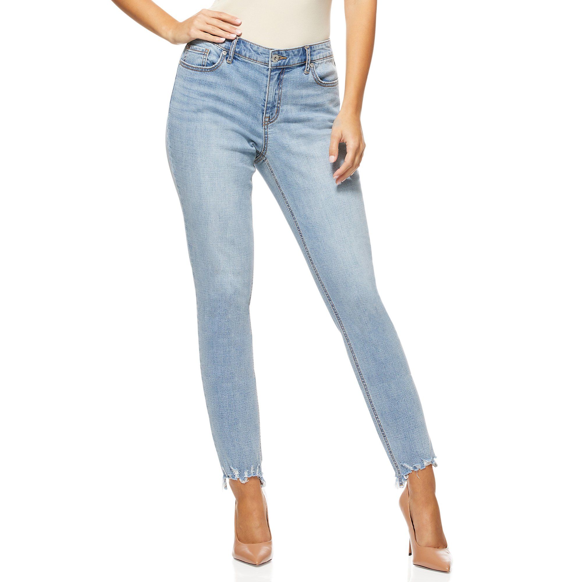 Sofia Jeans by Sofia Vergara Women’s Bagi Boyfriend Jeans with Sequin Detail | Walmart (US)