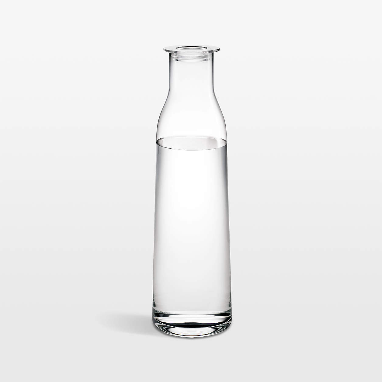Holmegaard Minima 47.3-oz. Clear Bottle With Lid + Reviews | Crate & Barrel | Crate & Barrel