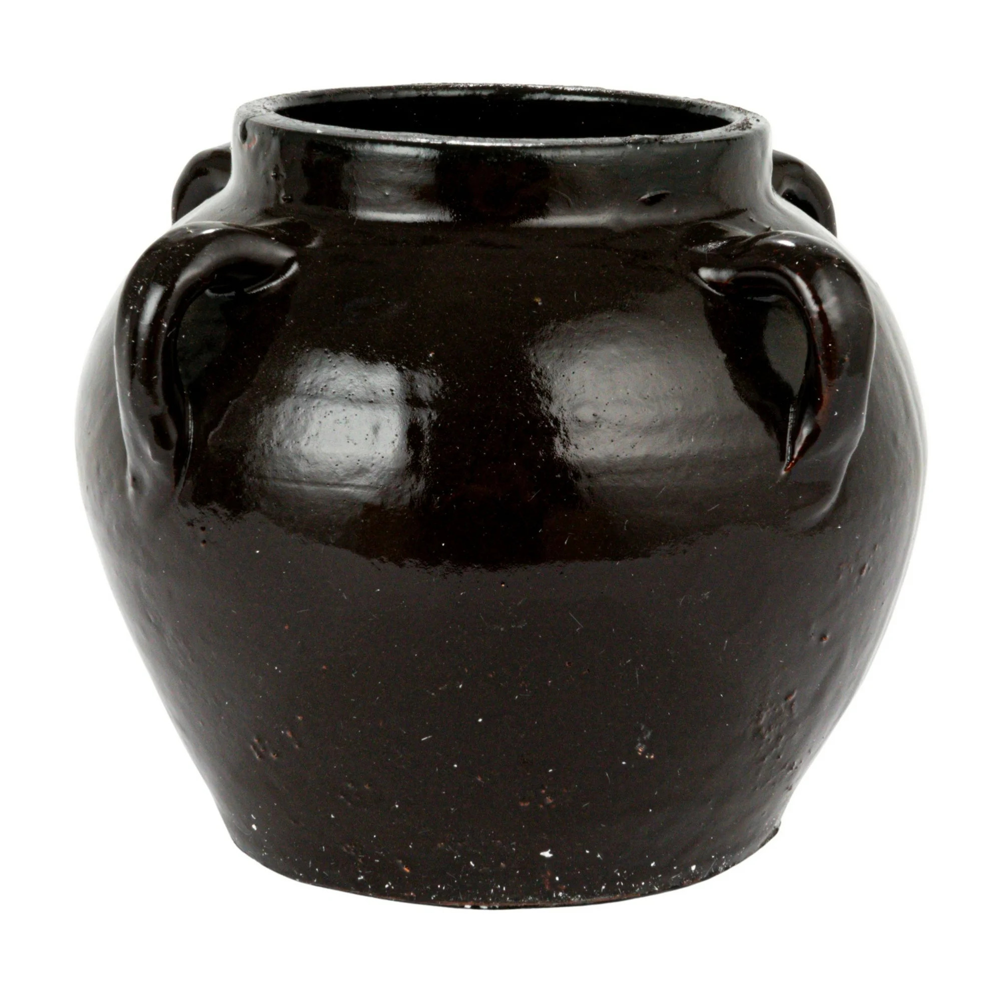 Creative Co-Op Found Decorative Clay Jar, Distressed Espresso Color (Each One Will Vary) | Walmart (US)