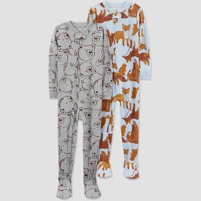 Carter's Just One You® Toddler Boys' 2pk Bear Footed Pajama | Target