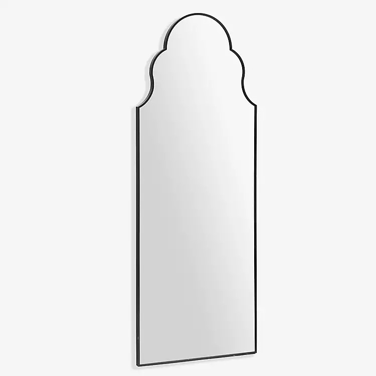 Sophia Black Metal Arch Leaner Mirror | Kirklands