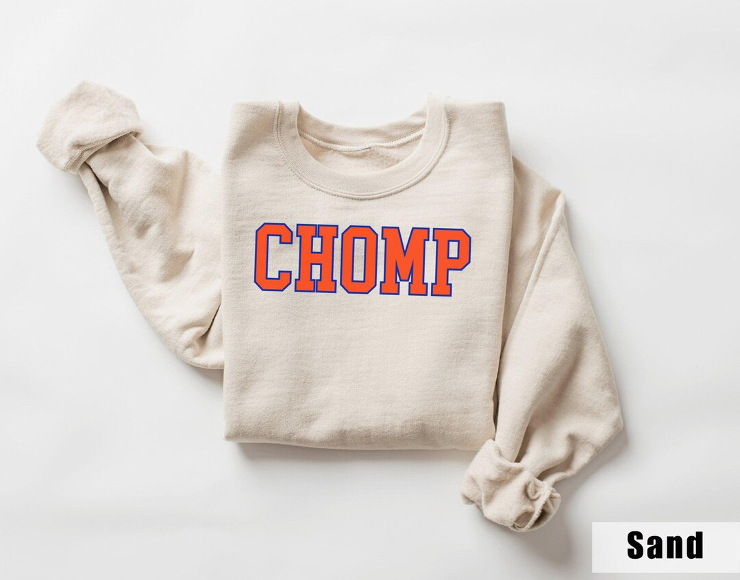 Chomp Shirt Florida Sweatshirt, Women Football University Shirts, Fl Gator Clothing, Women's Appa... | Etsy (US)