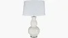 White Glazed Gourd Table Lamp | White Glazed | The Inside