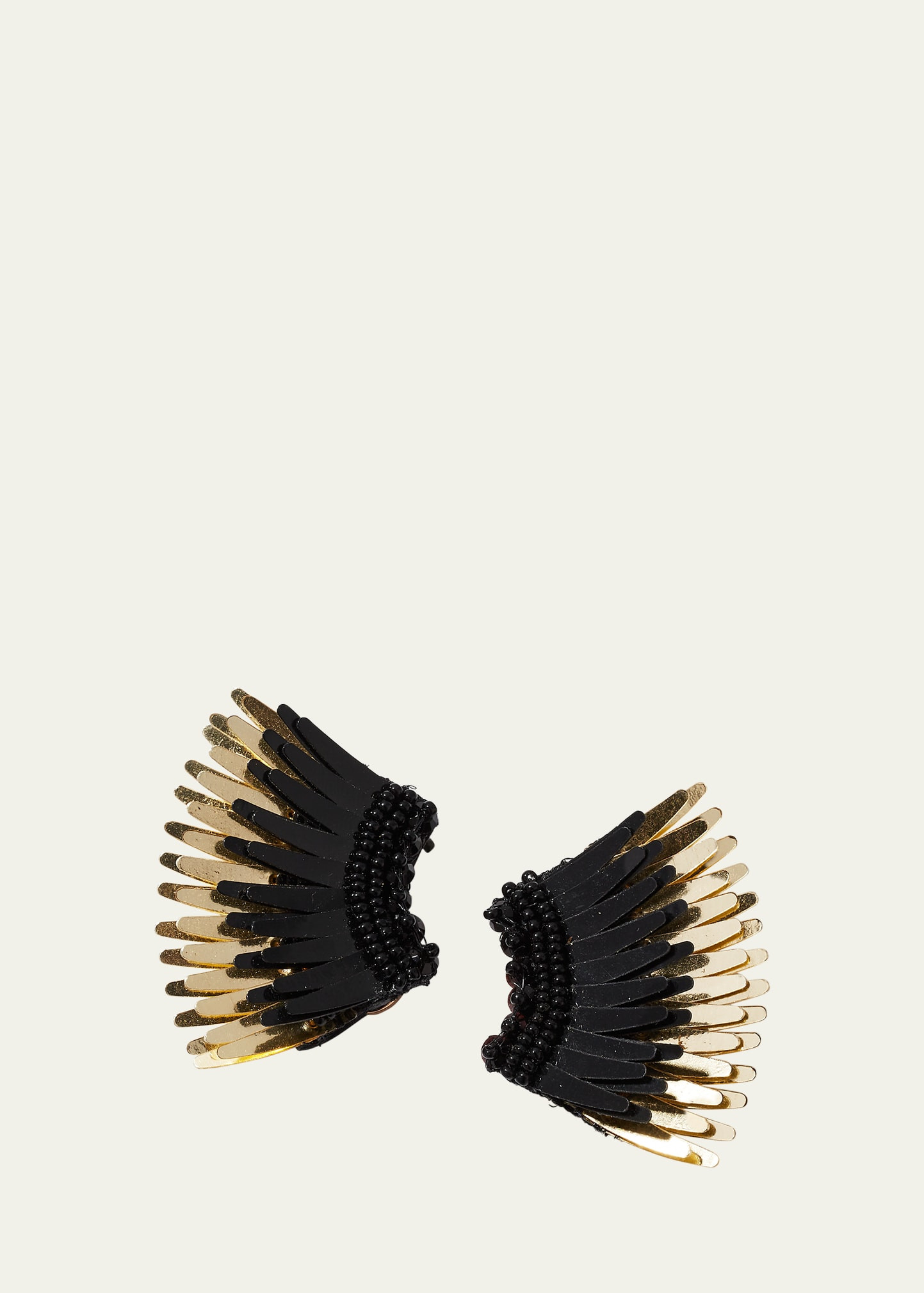 Mignonne Gavigan Mini Madeline Statement Earrings, Black/Golden | Bergdorf Goodman