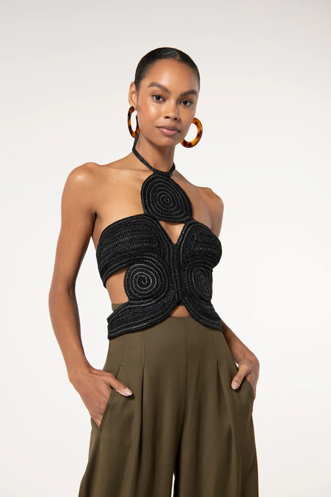 ARCHER CROCHET TOP - BLACK | Cult Gaia - US