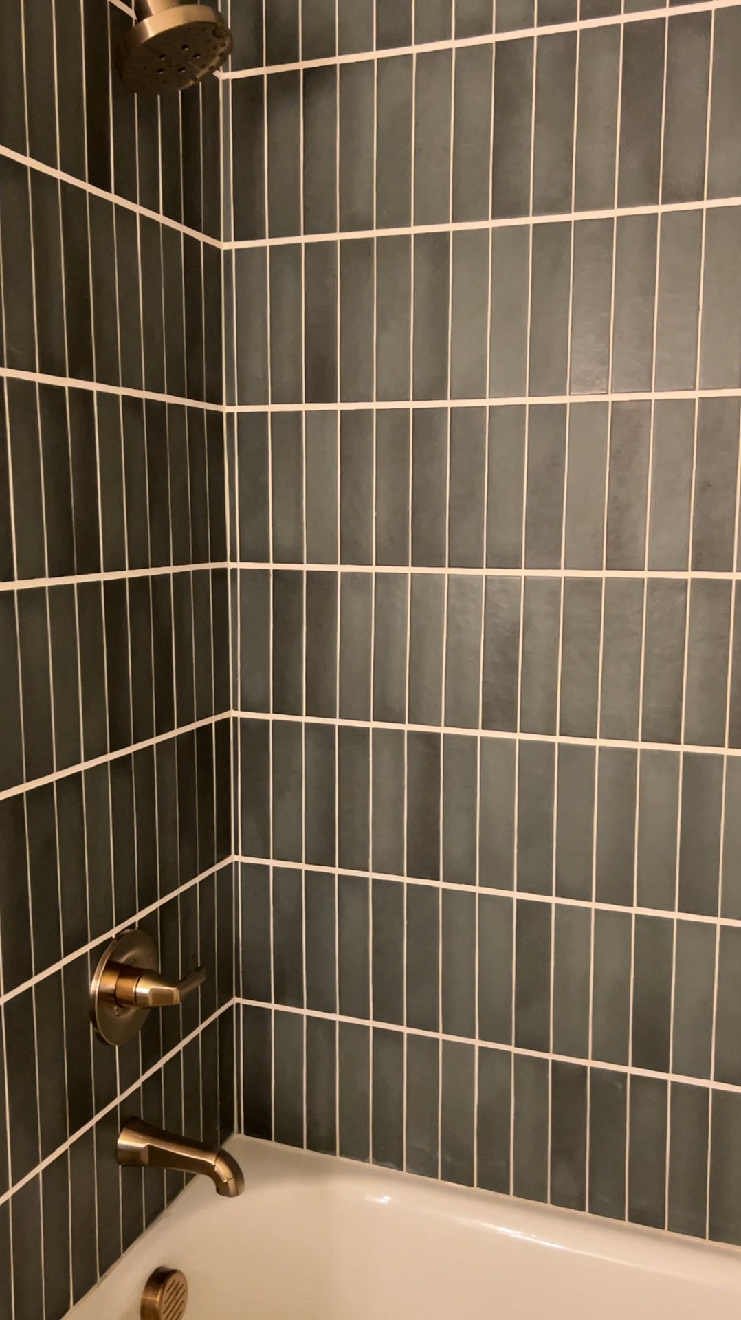 Loving how the shower turned out in the guest bathroom. The internet is show divided on the chunky grout trend, but we personally love it right now!

#LTKHome