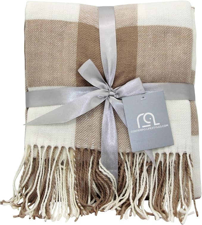 Blankets - Buffalo Plaid Throw Blanket - Decorative Classic Blanket - Comfortable and Ultra-Soft ... | Amazon (US)