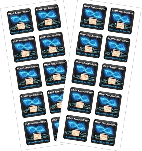 Cell Phone EMF Protection Neutralizers - USA Made - Slim Design - Developed by Dr. Valerie Nelson - 20 Pack | Amazon (US)