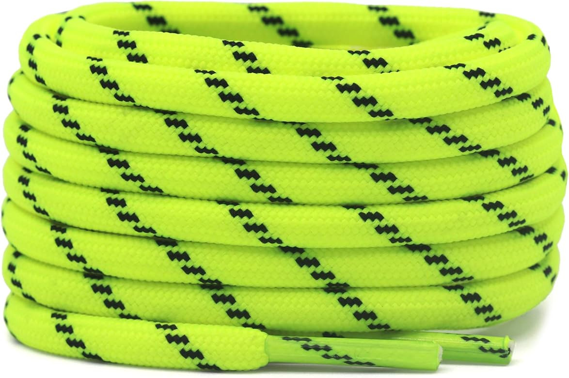 DELELE 2 Pair Thick Round Climbing Shoelaces Hiking Shoe Laces Boot Laces | Amazon (US)