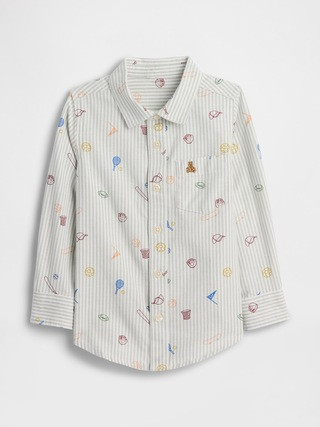 babyGap Print Oxford Shirt | Gap Factory