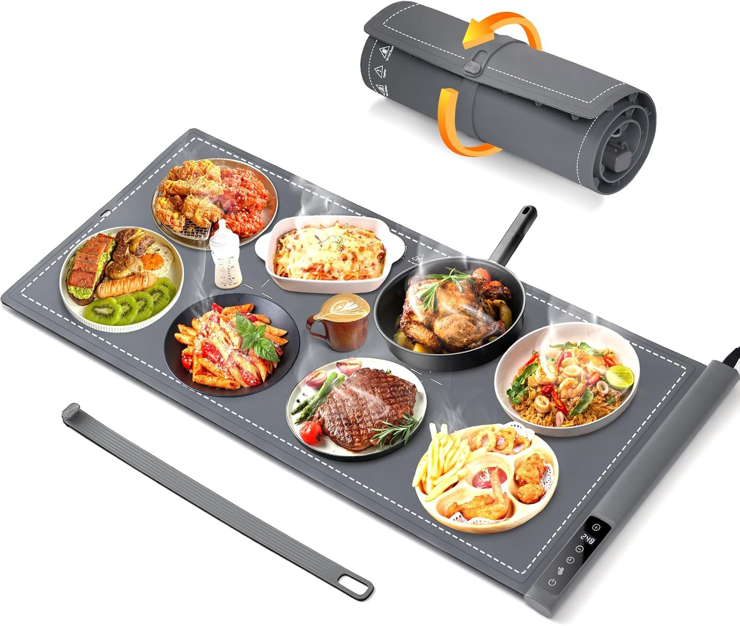 Warming Mat For Food Extra Large- 36"x16" Electric Warming Trays for Buffets Party, Food Warmers ... | Amazon (US)